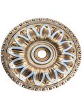 40X40 CM OVAL DEKORATİF AVİZE GÖBEĞİ-BRONZ RENK