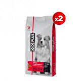 Dogplus Plus Kuzu Etli-Pirinçli Büyük Irk Yetişkin Kuru Köpek Maması 2x3 kg