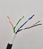 Dahua DH-PFM920-6UN 305 Metre Outdoor Dış Mekan UTP 23AWG CAT6 Oksijensiz bakır % 99,97 saflık Cat6 Kablo Siyah