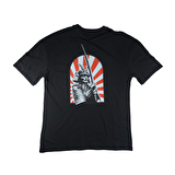 Samurai Baskılı Unisex Oversize T-Shirt