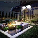 Solar Led Hareket Sensörlü Bahçe Aydınlatması Su Geçirmez 120 Ledli Güneş Enerjili Lamba