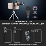 22X teleskop Zoom Lens makro geniş balıkgözü Lens HD telefon kamera Lens Mobil Fotoğrafçılık Kiti