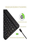 GTX Jaculus V2 10.1" Gaming Tablet İçin Uyumlu Slim Şarjlı Türkçe Bluetooth Klavye