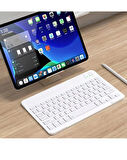 Apple iPad Air 5 Tablet İçin Uyumlu Slim Şarjlı Türkçe Bluetooth Klavye ve Mouse Seti