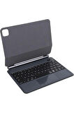 Ipad 11. Nesil A16 11"/ 10. Nesil 10.9" Uyumlu Magic Keyboard Touchpad RGB Işıklı Klavyeli Kılıf