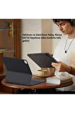 Ipad Klavyeli Manyetik Kılıf Touchpadli RGB Işıklı Bluetooth 10/11. Nesil Air 5/4 10.9"-11" Uyumlu