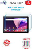 TCL Tab 10 10.1" İçin Uyumlu Nano Ekran Koruyucu 9h Esnek 2 ADET