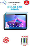 Lenovo Tab M10 10.1" İçin Nano Ekran Koruyucu 9h Esnek 2 ADET