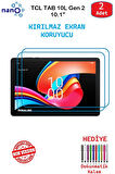 TCL TAB 10L Gen 2 10.1" İçin Nano Ekran Koruyucu 9h Esnek 2 ADET
