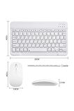 Huawei MatePad Pro 13.2" Tablet İçin Uyumlu Slim Şarjlı Türkçe Bluetooth Klavye ve Mouse Seti