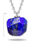Sertifikalı Doğal Lapis Lazuli Taşı Kolye