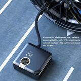 Kablosuz Şarjlı Araç,Motosiklet,Hava Pompası,Lastik Şişirme ve Powerbank 4000mah