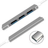 A-809 4in1 USB to USB Hub Çoğaltıcı Adaptör (Gri)
