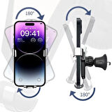 L606C Araç İçi Havalandırma Telefon Tutucu (Siyah)