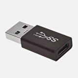 Dişi Type-C to Usb OTG Çevirici Dönüştürücü Adaptör (Siyah)