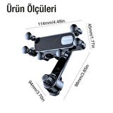 One Pro 360° Dönebilen Araç İçi Havalandırma Telefon Tutucu (Siyah)