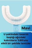 U Şeklinde Pratik Bebek Çocuk Diş Fırçası 360 Derece Temizlik Kolay Kullanım Yumuşak Silikon Fırça