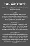 Disko Topu Işıklı Küre Kumandalı MP3 Usb Çalar Bluetooth Hoparlör