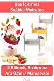 Saklama Kabı Kapaklı Erzak Beslenme Çantası Detox Müsli Diyet Kabı Çok Renkli Container 650 ml