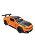 Metal Model Oyuncak Çek Bırak Haraket Eden Kapılar Açılabilen 1.36 Turuncu Spoilerlı Araba Mustang