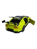 Metal Model Oyuncak Çek Bırak Haraket Eden Kapılar Açılabilen 1.36 Yeşil Spoilerlı Araba Mustang