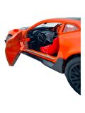 Metal Model Araba Kapıları Açılır Kapanır Çek Bırak Hareket Edebilen Lüks Araç Turuncu Camaro