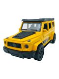 Metal Model Oyuncak Çek Bırak Haraket Eden Kapı Açılır 1.36 Sarı Mercedes G