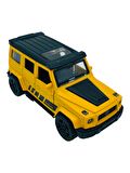 Metal Model Oyuncak Çek Bırak Haraket Eden Kapı Açılır 1.36 Sarı Mercedes G
