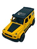 Metal Model Oyuncak Çek Bırak Haraket Eden Kapı Açılır 1.36 Sarı Mercedes G