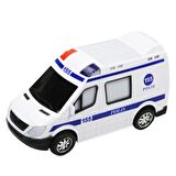 Sirenli Işıklı Ve Sesli Polis Pilli Araba Oyuncak Polis