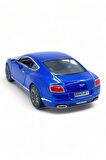Bentley Continental GT Speed Model Araba 1,36 Ölçek Lisanslı Çek Bırak Araba Kapı Aç Kapa Mavi