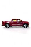 Chevrolet Silverado Model Araba 1,36 Ölçek Lisanslı Çek Bırak Araba Kapı Aç Kapa Kırmızı