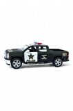 Chevrolet Silverado Model Araba 1,36 Ölçek Lisanslı Çek Bırak Araba Kapı Aç Kapa Polis Kamuflaj