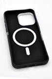 iPhone 11 Uyumlu Dijital Desenli MagSafe Şarj Özellikli Silikon Kapak Kılıf