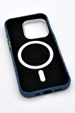 iPhone 16 Pro Max Uyumlu Dijital Desenli MagSafe Şarj Özellikli Silikon Kapak Kılıf