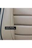 KZY UNİVERSAL BEJ JET DERİ Renault Megane 3 Uyumlu Oto Koltuk Kılıfı
