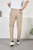 Erkek Duble Paça Jogger Pantolon,Beli Lastikli