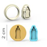 Biberon Kurabiye, Bisküvi, Kolye Ucu, Mühür Kalıp Seti - 2 cm