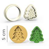 Çam Kurabiye, Bisküvi, Kolye Ucu, Mühür Kalıp Seti - 5 cm