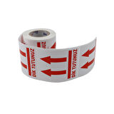 Dik Tutunuz Etiketi 70mm X 80mm Ruloda 250 Adet Kuşe Rulo Etiket