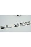 Sl 320 Bagaj Krom Metal 3m 3d Yazı Logo