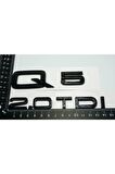Audi Q5 2.0 Tdi Parlak Siyah Abs 3m 3d Bagaj Yazı Logo Orjinal Ürün