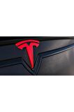 Tesla Model 3 S X Y Logo 3m 3d Kırmızı Rozet Amblem Ürün