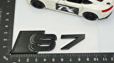 DK Tuning S7 Siyah 3M Bagaj Logo Audi İle Uyumlu