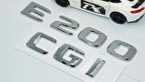 DK Tuning E200 CGi Bagaj Krom ABS 3M 3D Yazı Logo Benz İle Uyumlu