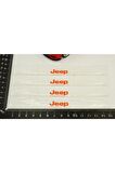 Jeep Logo Kapı Kenarı Koruma Şeffaf Kauçuk 3m Band New Style
