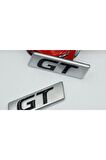 Ford Gt Çamurluk Yanı Metal Yazı Logo Amblem Seti
