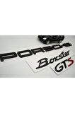 Porsche Boxster Gts Uyumlu Bagaj 3m 3d Abs Yazı Logo Amblem Seti