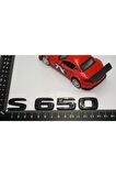 S 650 Bagaj Parlak Siyah Abs 3m 3d Yazı Logo