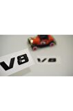 V8 Çamurluk Yanı Parlak Siyah Abs 3m Yazı Logo Orjinal Ürün